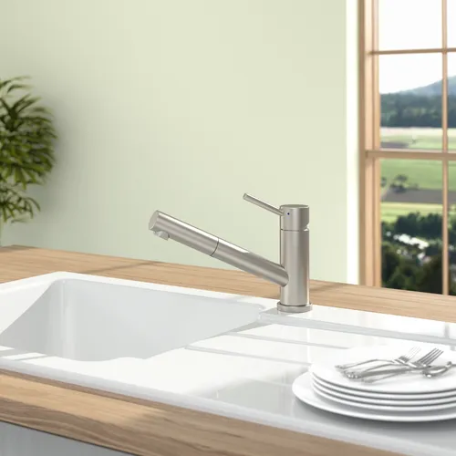 Bild von VILLEROY BOCH Como Shower Küchenarmatur, aus Edelstahl, Edelstahl massiv #925200LC