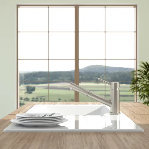 Bild von VILLEROY BOCH Como Shower Küchenarmatur, aus Edelstahl, Edelstahl massiv #925200LC