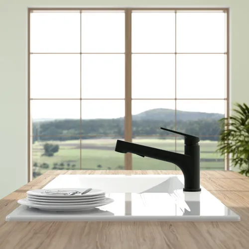 Bild von VILLEROY BOCH Junis Shower Küchenarmatur, aus Edelstahl, Matt Black #92810006