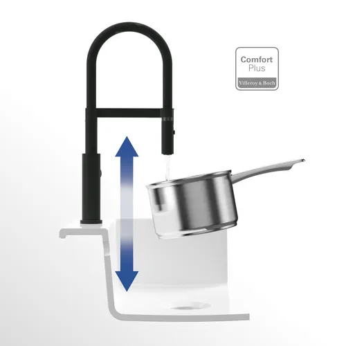 Bild von VILLEROY BOCH Steel Expert 2.0 Küchenarmatur, aus Edelstahl, Matt Black #92800006