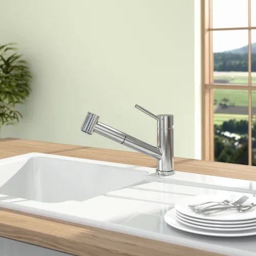 Bild von VILLEROY BOCH Como Switch Küchenarmatur, aus Edelstahl, Edelstahl massiv, poliert #927200LE