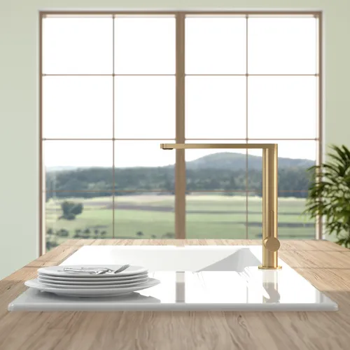Bild von VILLEROY BOCH Finera Küchenarmatur, aus Edelstahl, Gold matt #92700003