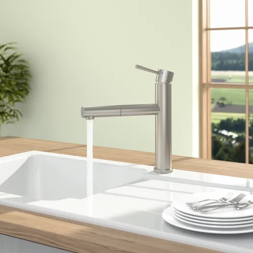 Bild von VILLEROY BOCH Como Sky Shower Küchenarmatur, aus Edelstahl, Edelstahl massiv #927900LC