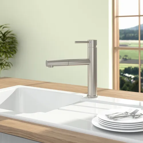 Bild von VILLEROY BOCH Como Sky Shower Küchenarmatur, aus Edelstahl, Edelstahl massiv #927900LC