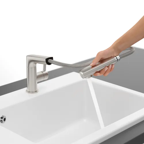 Obrázek VILLEROY BOCH Sorano Shower Kitchen tap, of Stainless steel, Solid stainless steel #926800LC