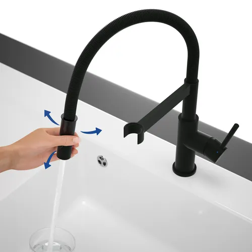 Bild von VILLEROY BOCH Steel Expert Compact Küchenarmatur, aus Edelstahl, Matt Black #92730006