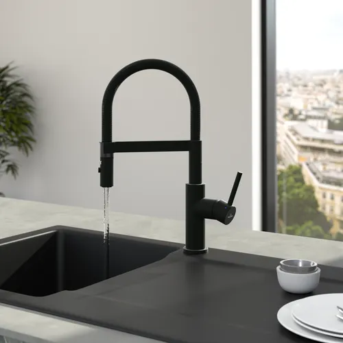Bild von VILLEROY BOCH Steel Expert Compact Küchenarmatur, aus Edelstahl, Matt Black #92730006