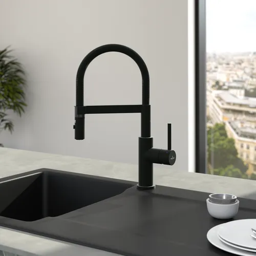 Bild von VILLEROY BOCH Steel Expert Compact Küchenarmatur, aus Edelstahl, Matt Black #92730006