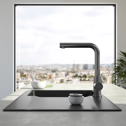 Bild von VILLEROY BOCH Modern Steel Küchenarmatur, aus Edelstahl, Anthracite #96680105