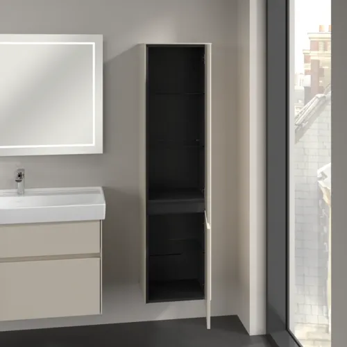 Bild von VILLEROY BOCH Collaro Hochschrank, 2 Türen, 404 x 1538 x 349 mm, Cashmere Grey / Cashmere Grey #C03301VN