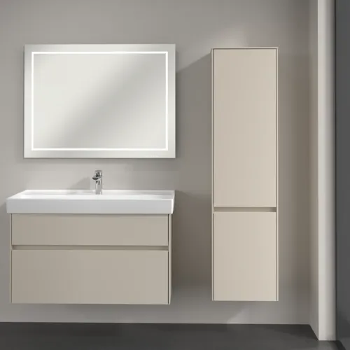Bild von VILLEROY BOCH Collaro Hochschrank, 2 Türen, 404 x 1538 x 349 mm, Cashmere Grey / Cashmere Grey #C03301VN