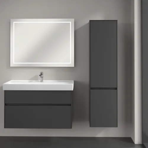 Bild von VILLEROY BOCH Collaro Hochschrank, 2 Türen, 404 x 1538 x 349 mm, Graphite / Graphite #C03301VR