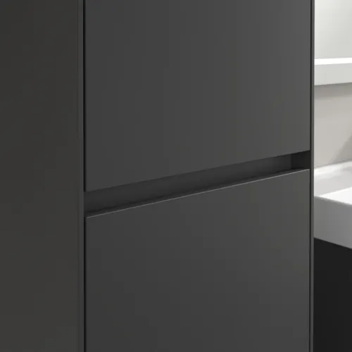 Bild von VILLEROY BOCH Collaro Hochschrank, 2 Türen, 454 x 1538 x 347 mm, Graphite / Graphite #C03400VR