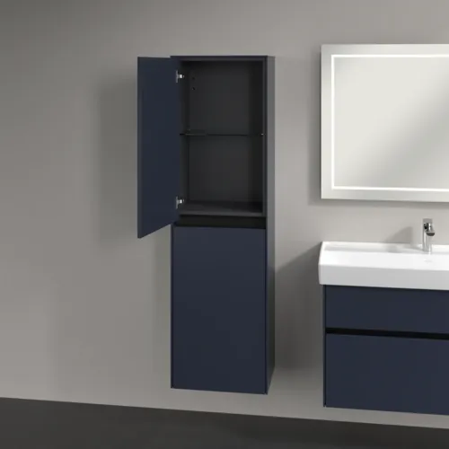 Bild von VILLEROY BOCH Collaro Hochschrank, 2 Türen, 454 x 1538 x 347 mm, Marine Blue / Marine Blue #C03400VQ