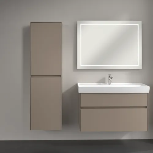 Bild von VILLEROY BOCH Collaro Hochschrank, 2 Türen, 454 x 1538 x 347 mm, Taupe / Taupe #C03400VM