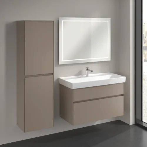 Bild von VILLEROY BOCH Collaro Hochschrank, 2 Türen, 454 x 1538 x 347 mm, Taupe / Taupe #C03400VM