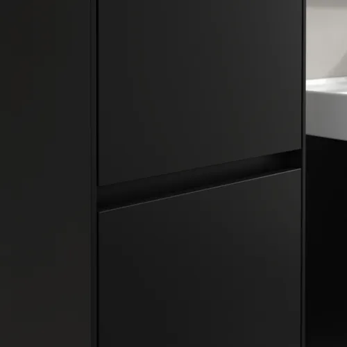 Bild von VILLEROY BOCH Collaro Hochschrank, 2 Türen, 404 x 1538 x 349 mm, Volcano Black / Volcano Black #C03300VL