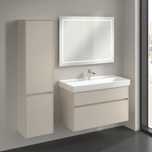 Bild von VILLEROY BOCH Collaro Hochschrank, 2 Türen, 404 x 1538 x 349 mm, Cashmere Grey / Cashmere Grey #C03300VN
