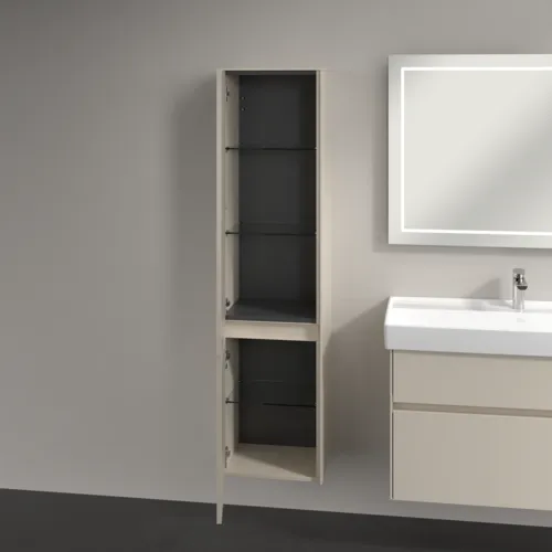 Bild von VILLEROY BOCH Collaro Hochschrank, 2 Türen, 404 x 1538 x 349 mm, Cashmere Grey / Cashmere Grey #C03300VN