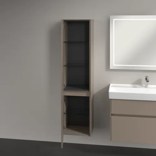 Bild von VILLEROY BOCH Collaro Hochschrank, 2 Türen, 404 x 1538 x 349 mm, Taupe / Taupe #C03300VM