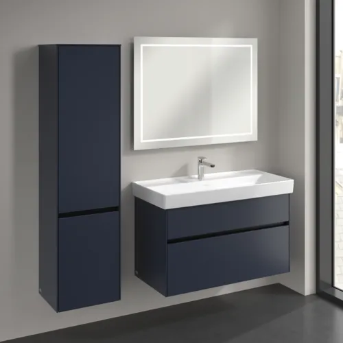 Bild von VILLEROY BOCH Collaro Hochschrank, 2 Türen, 404 x 1538 x 349 mm, Marine Blue / Marine Blue #C03300VQ