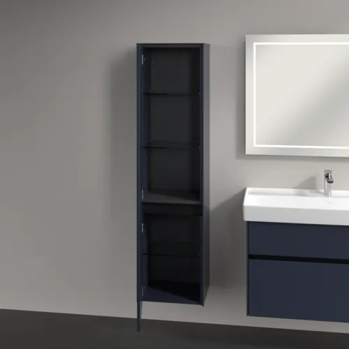 Bild von VILLEROY BOCH Collaro Hochschrank, 2 Türen, 404 x 1538 x 349 mm, Marine Blue / Marine Blue #C03300VQ