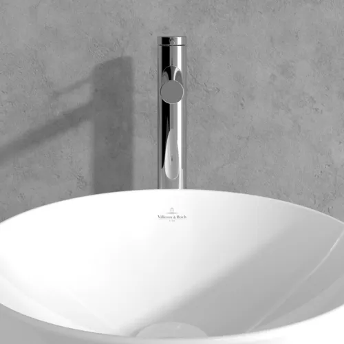 Obrázek VILLEROY BOCH Loop & Friends Tall single-lever basin mixer without waste, Chrome #TVW10610615361