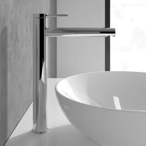Obrázek VILLEROY BOCH Loop & Friends Tall single-lever basin mixer without waste, Chrome #TVW10610615361