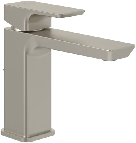 Picture of VILLEROY BOCH Subway 3.0 Single-lever basin mixer with push/pull rod lever and pop-up waste, Brushed Nickel Matt #TVW11200200064