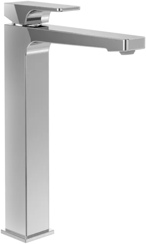 Picture of VILLEROY BOCH Architectura Square Tall single-lever basin mixer with push-open waste, Chrome #TVW12500200061