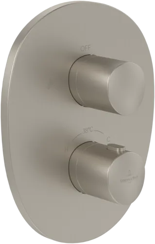 Picture of VILLEROY BOCH Antao Concealed thermostat with two function volume control, Brushed Nickel Matt #TVS11100200064