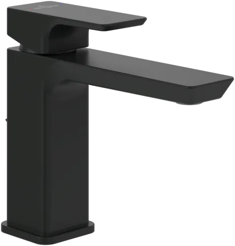 Picture of VILLEROY BOCH Subway 3.0 Single-lever basin mixer with push/pull rod lever and pop-up waste, Matt Black #TVW112002000K5