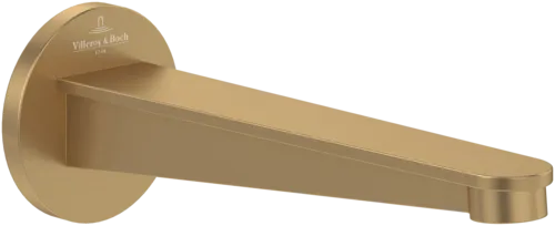 Bild von VILLEROY BOCH Conum Badewannenauslauf für Wandmontage, Brushed Gold #TVT12700300076