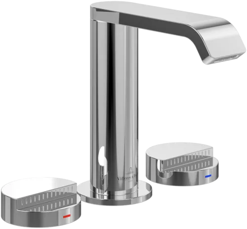 Bild von VILLEROY BOCH Dawn Dreiloch-Waschtischarmatur ohne Ablaufgarnitur, Chrom #TVZ10600100061