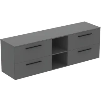 Bild von IDEAL STANDARD I.LIFE B - Möbelpaket 2003x507x646 mm in greige matt - SoftClosing, Nachhaltig gewonnenes Holz #T5847NG - Quarzgrau