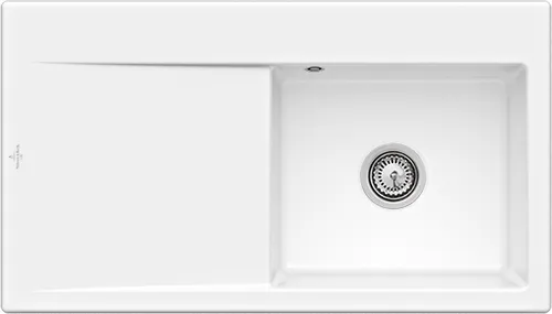 Obrázek VILLEROY BOCH Subway Style 50 Built-in sink, included Waste system hand-operated, of Ceramic, 900 x 510 mm, White Alpin CeramicPlus #335101R1
