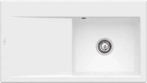 Obrázek VILLEROY BOCH Subway Style 50 Built-in sink, included Waste system hand-operated, of Ceramic, 900 x 510 mm, Stone White CeramicPlus #335101RW