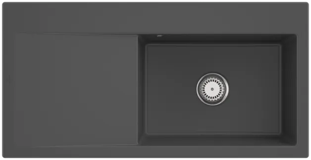 Obrázek VILLEROY BOCH Subway Style 60 Built-in sink, included Waste system hand-operated, of Ceramic, 1000 x 510 mm, Graphite CeramicPlus #336101I4