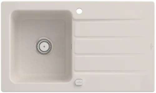 Picture of VILLEROY BOCH Architectura 50 Built-in sink, included Waste system pop-up, of Ceramic, 860 x 510 mm, Crema CeramicPlus #335002KR