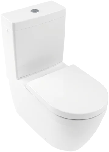 Bild von VILLEROY BOCH Architectura Tiefspül-WC spülrandlos für Kombination, bodenstehend, mit DirectFlush, Weiß Alpin #5691R001