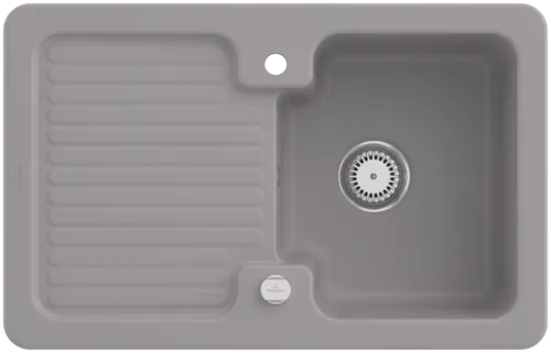 Obrázek VILLEROY BOCH Condor 45 Built-in sink, included Waste system pop-up, of Ceramic, 800 x 510 mm, Fossil CeramicPlus #674502KD