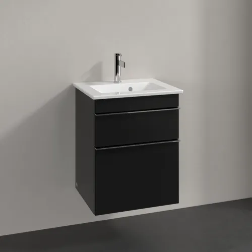 Bild von VILLEROY BOCH Venticello Waschbeckenunterschrank, 2 Auszüge, 466 x 590 x 425 mm, Volcano Black / Volcano Black #A92201VL