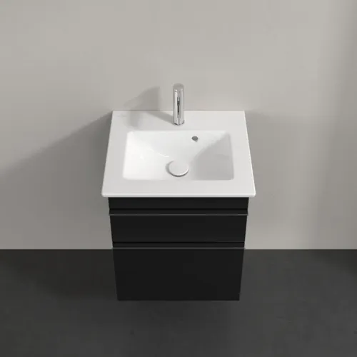 Bild von VILLEROY BOCH Venticello Waschbeckenunterschrank, 2 Auszüge, 466 x 590 x 425 mm, Volcano Black / Volcano Black #A92201VL