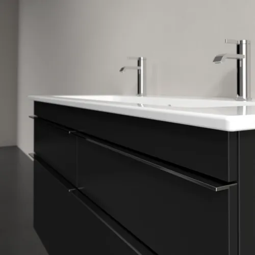 Picture of VILLEROY BOCH Venticello Vanity unit, 4 pull-out compartments, 1153 x 590 x 502 mm, Volcano Black / Volcano Black #A92901VL