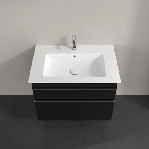 Obrázek VILLEROY BOCH Toaletní skříňka Venticello, 2 výsuvy, 753 x 590 x 502 mm, Volcano Black / Volcano Black #A92501VL