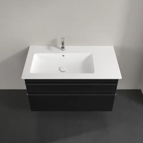 Obrázek VILLEROY BOCH Venticello toaletní skříňka, 2 výsuvy, 953 x 590 x 502 mm, Volcano Black / Volcano Black #A92701VL