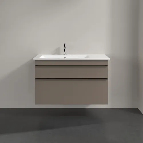 Picture of VILLEROY BOCH Venticello Vanity unit, 2 pull-out compartments, 953 x 590 x 502 mm, Taupe / Taupe #A92701VM