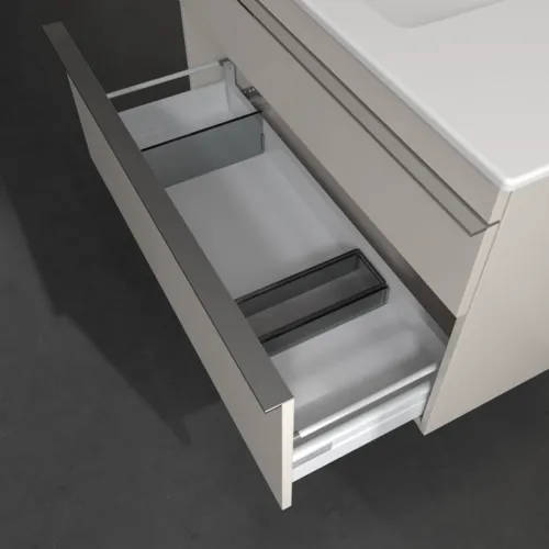 Bild von VILLEROY BOCH Venticello Waschbeckenunterschrank, 2 Auszüge, 953 x 590 x 502 mm, Cashmere Grey / Cashmere Grey #A92701VN