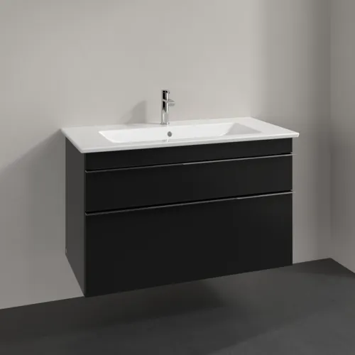Bild von VILLEROY BOCH Venticello Waschbeckenunterschrank, 2 Auszüge, 953 x 590 x 502 mm, Volcano Black / Volcano Black #A92601VL