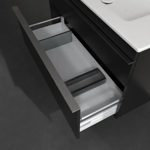 Bild von VILLEROY BOCH Venticello Waschbeckenunterschrank, 2 Auszüge, 953 x 590 x 502 mm, Volcano Black / Volcano Black #A92601VL